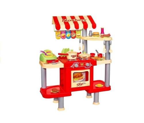 Kids Role Play Set Kitchen Fast Food Cash Register