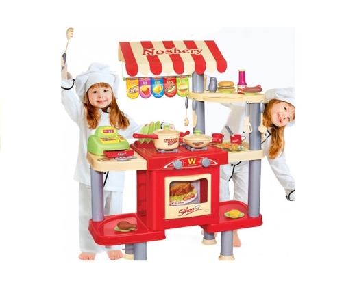 Kids Role Play Set Kitchen Fast Food Cash Register