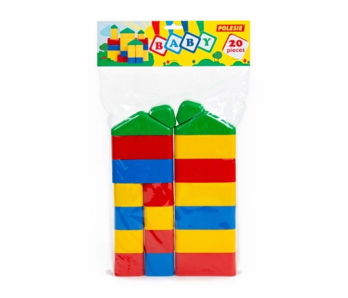 Baby Blocks 20 Pieces Colourful 61775