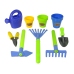 Garden Set in trolley Sandbox Tools Watering can Rake Pot