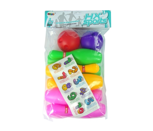 Kids Bowling Set 10 Skittles 2 Balls Children Game