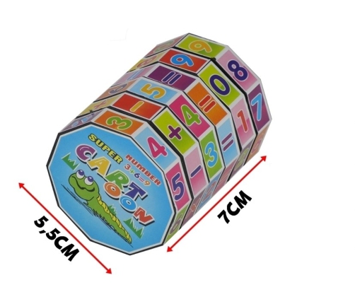 Educational Cube Mathematical Barrel Learning Numbers