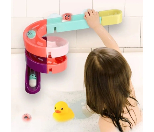 Play Bath Toy Track Sliding Duck Set 44 Elements