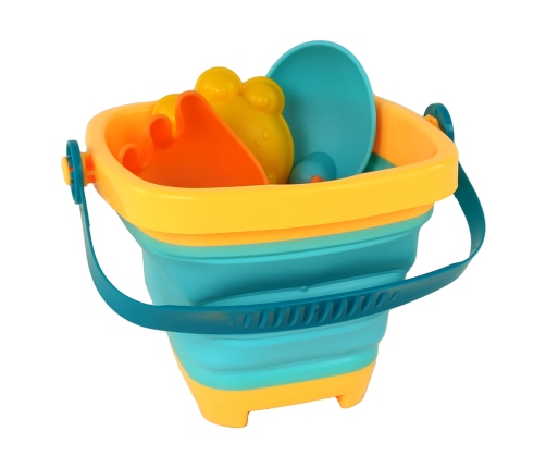 Sand Toy Set Folding Bucket 5 Pcs