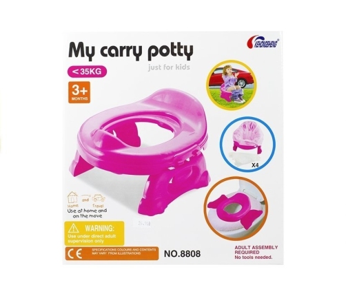 Kids Portable Potty & Trainer Seat 2in1 Two Colors