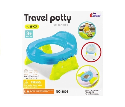 Kids Portable Potty & Trainer Seat 2in1 Two Colors