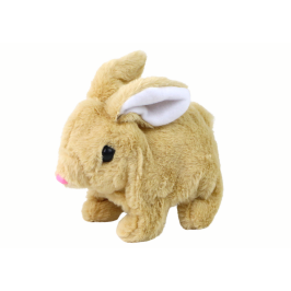 Walking Bunny Interactive Toy Long Hair Beige