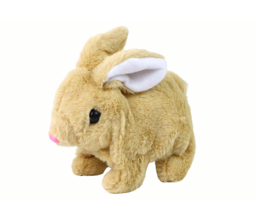 Walking Bunny Interactive Toy Long Hair Beige