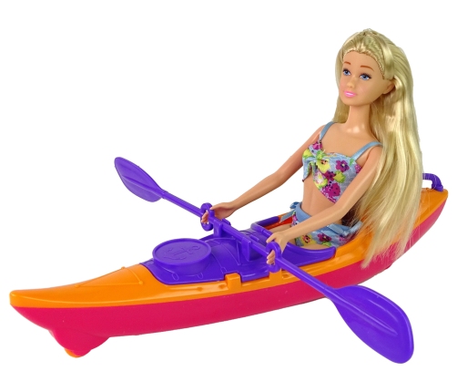 Set Doll Accessories Kayak Orange