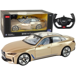 Car R/C BMW i4 1:14 Rastar Gold