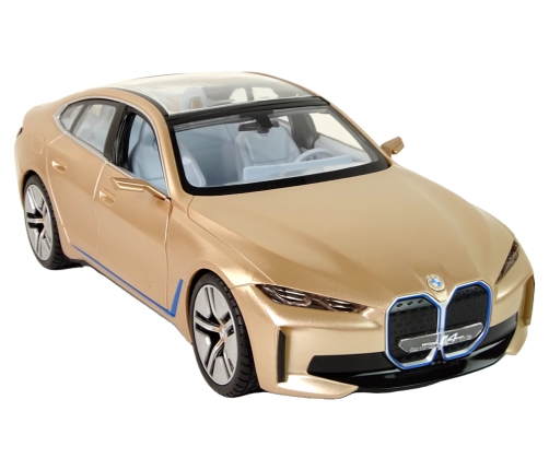 Car R/C BMW i4 1:14 Rastar Gold