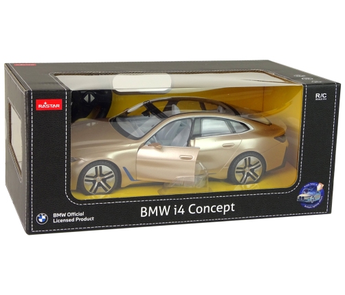 Car R/C BMW i4 1:14 Rastar Gold