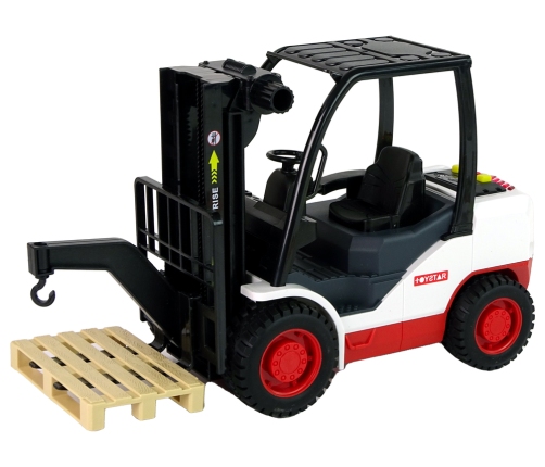 Forklift Truck Moving Fork Pallet.