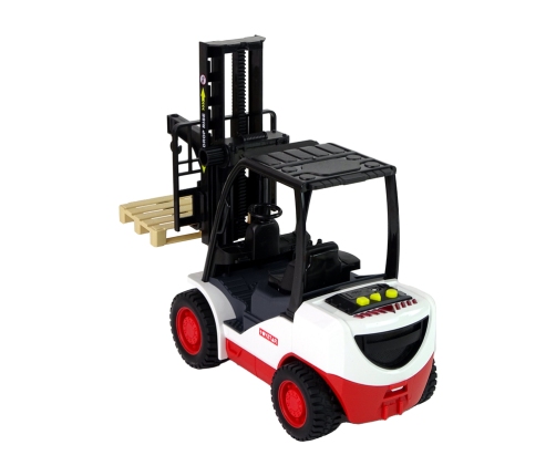 Forklift Truck Moving Fork Pallet.