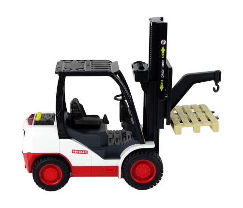 Forklift Truck Moving Fork Pallet.