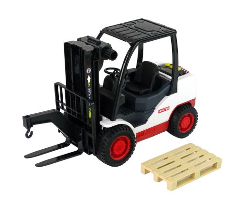 Forklift Truck Moving Fork Pallet.