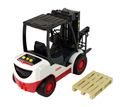 Forklift Truck Moving Fork Pallet.