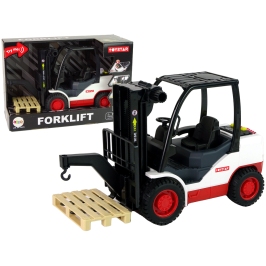 Forklift Truck Moving Fork Pallet.