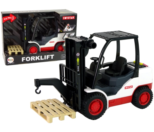 Forklift Truck Moving Fork Pallet.