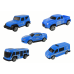 Police Truck Tow Truck Cars Blue Set