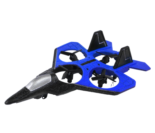 RC Drone Plane Blue Fighter Remote Controlled Pilot