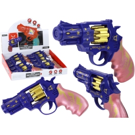 Blue and Pink Revolver Gun Weapon Sounds of Light