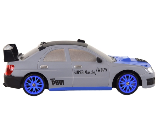 Remote Controlled Sports Car R/C 1:24 Gray Replaceable Wheels