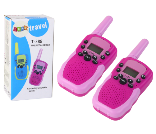 Walkie Talkie Walkie Talkie Pink, Range 3km, For Children