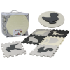 Soft Puzzle Mat Contrasting Educational EVA Foam Gray 28 pieces.