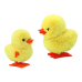 Jumping Chicken Wind-Up Plush Toy Decoration Yellow