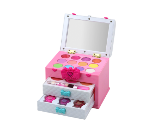 Beauty Set in a Case Shadows Lip Gloss Roses Nail Polish