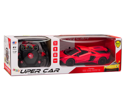 RC Sports Car 1:12 Opening Doors Red