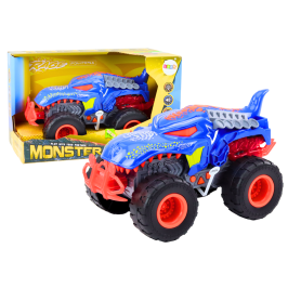 Offroad Car Dinosaur Velociraptor Lights Sounds Drive Blue