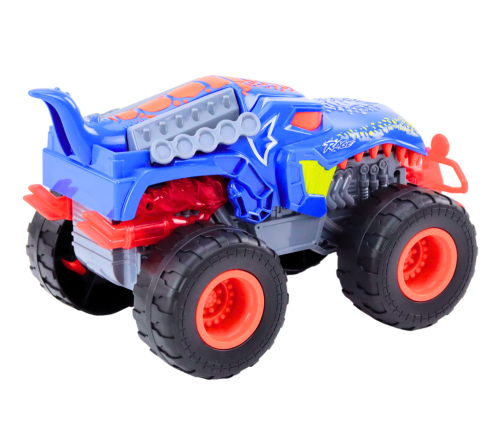 Offroad Car Dinosaur Velociraptor Lights Sounds Drive Blue