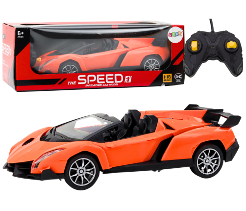 Car Remote Controlled Sports Car RC 1:16 Orange