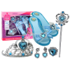 Set of Accessories for a Little Princess Crown Slippers Blue