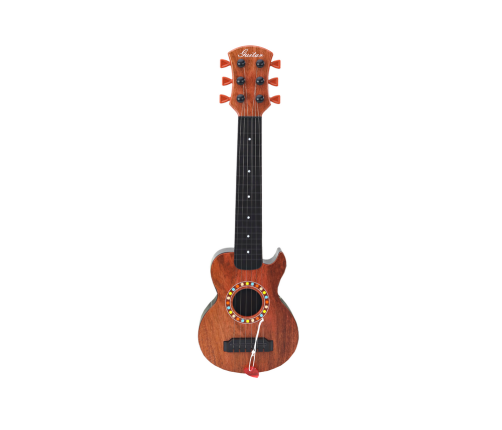 Children's Toy Guitar, Brown Wood Pick