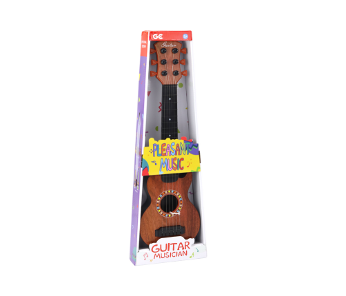 Children's Toy Guitar, Brown Wood Pick