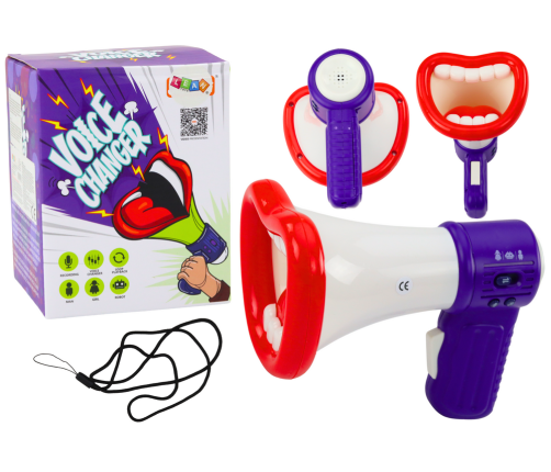 Megaphone Voice Changer Recording Three Mouth Voice Modes