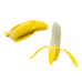 Banana Squishy with Skin Stretchy Rubber Yellow