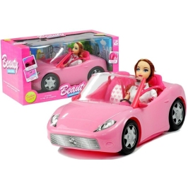 Doll Travelling with a Cabrio Car