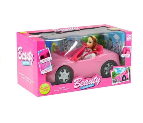 Doll Travelling with a Cabrio Car