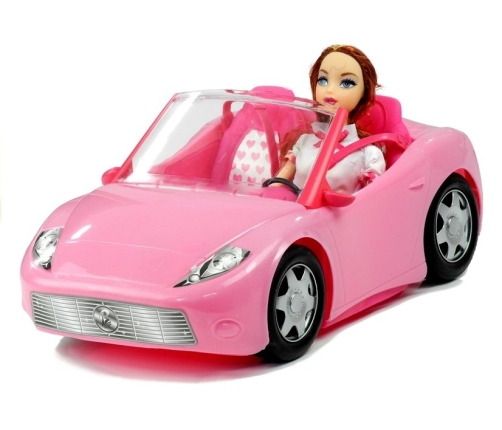 Doll Travelling with a Cabrio Car