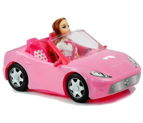 Doll Travelling with a Cabrio Car