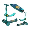 Three-wheeled balance scooter Saddle Green Music Diodes Lion