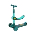 Three-wheeled balance scooter Saddle Green Music Diodes Lion