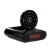 Gun Alarm Clock with Laser Pistol Black