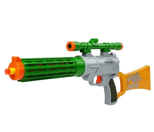 Foam Cartridge Rifle with target for shooting Grey