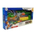 Foam Cartridge Rifle with target for shooting Grey