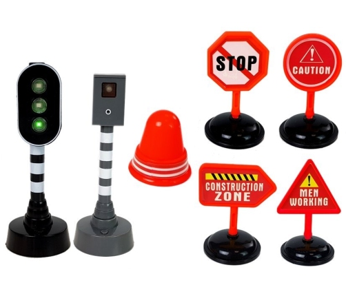 Fire Department Road Signs Traffic Lights Frictional Drive Sound Light Effects